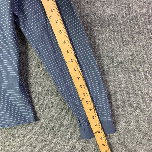 Marine Layer Henley Shirt Men‎ Sz Medium Striped Long Sleeve Pullover - Picture 6 of 9